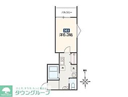 FELGRIA京急鶴見 3階1Kの間取り