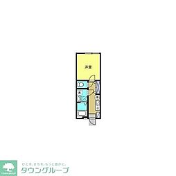 Ｆｉｅｌｄ　Ｌａｇｏｏｎ下小田中 3階1Kの間取り