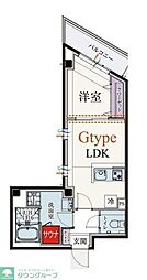 b'CASA KAWASAKI SIX 1LDKの間取図画像
