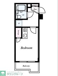 ダイアパレス生麦第4 ワンルームの間取図画像