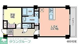 メゾンWAT 1LDKの間取図画像