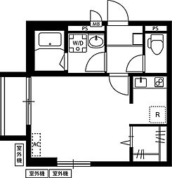 リブリ・アソート 1Kの間取図画像