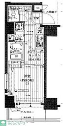 エステムプラザ川崎 1DKの間取図画像