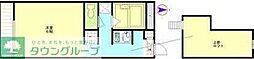 ウェストフィールド ワンルームの間取図画像
