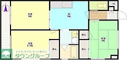 MKパークハイツ 3DKの間取図画像
