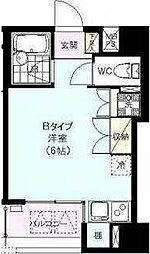 グランディール ワンルームの間取図画像