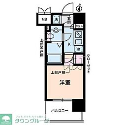 ヴェルステージ川崎 1Kの間取図画像