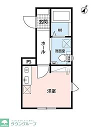 ドリームコート生麦 ワンルームの間取図画像