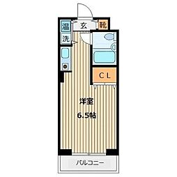 ヴィラリッツ鶴見中央 1Kの間取図画像