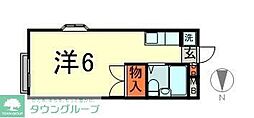 シェイディハイツ ワンルームの間取図画像