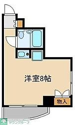 モガハウス ワンルームの間取図画像