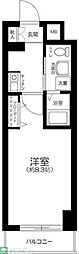 グリフィン川崎・西口 1Kの間取図画像