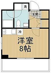 プロスパ野本 ワンルームの間取図画像