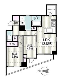 RALLY'S 2LDKの間取図画像