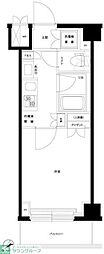 ルーブル川崎中丸子 1Kの間取図画像