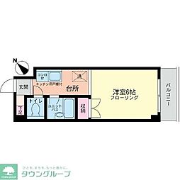 パークハイツ鈴木 1Kの間取図画像