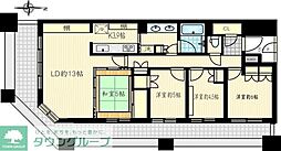 ラゾーナ川崎レジデンスR棟ライトウイング 4LDKの間取図画像