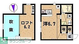 PRIMALILIE ワンルームの間取図画像
