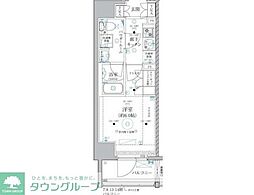 ベルグレード川崎AZ 1Kの間取図画像