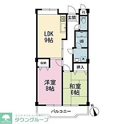 メゾンド・ベルビュー 2LDKの間取図画像