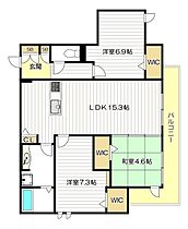 メゾンドエスポワール  ｜ 大阪府大阪市東住吉区桑津4丁目（賃貸アパート3LDK・3階・76.53㎡） その2