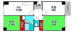 レジデンストーア  ｜ 大阪府大阪市阿倍野区美章園2丁目（賃貸アパート3LDK・4階・57.30㎡） その2