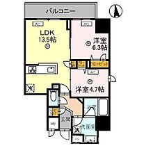 Maison de Azure  ｜ 大阪府大阪市阿倍野区三明町2丁目（賃貸マンション2LDK・5階・59.46㎡） その2