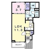 オリーブ 102 ｜ 長野県佐久市長土呂（賃貸アパート1LDK・1階・37.13㎡） その2