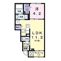 ラミューズ佐久平 103 ｜ 長野県佐久市三河田（賃貸アパート1LDK・1階・39.17㎡） その2