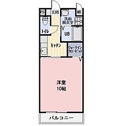 Solea Aソレアエー 1Kの間取図画像
