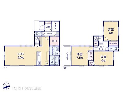 間取り：3号棟　図面と異なる場合は現況を優先