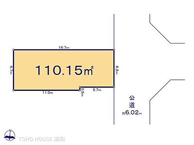 区画図：1区画　図面と異なる場合は現況を優先