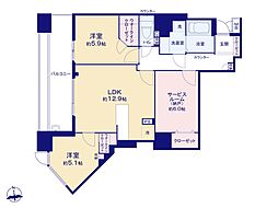 間取図画像 2SLDK