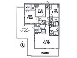 間取図画像 3LDK