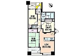 レクセルマンション東川口 2SLDKの間取り