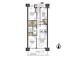 間取図画像 2SLDK