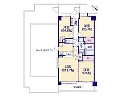 間取図画像 3LDK