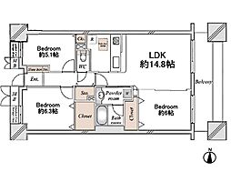 間取図画像 3LDK