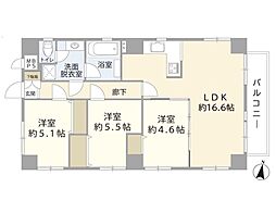 ヴィアーレ浦和 3LDKの間取図画像