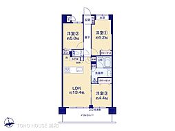 レリア蕨塚越 3LDKの間取図画像