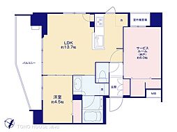 イニシア川口 1SLDKの間取図画像