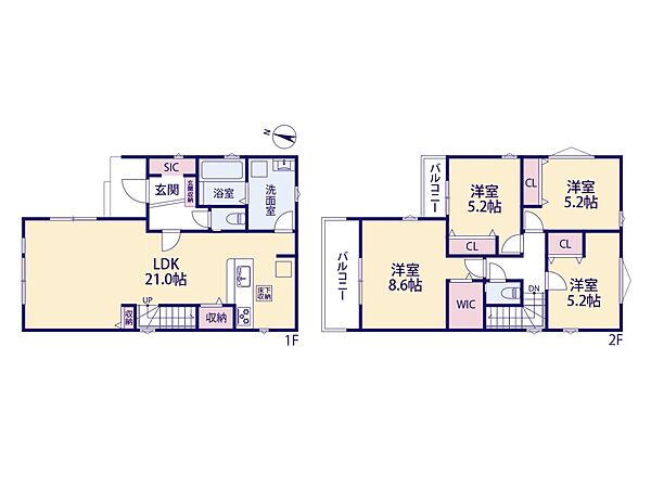 間取りを拡大表示