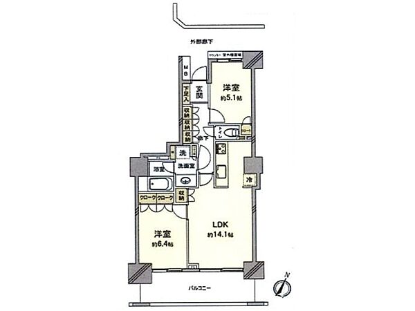 間取りを拡大表示