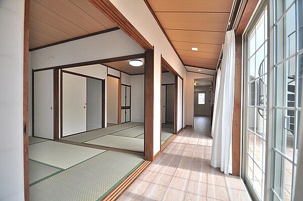 206 建具 昭和型版ガラス 12 もの凄い