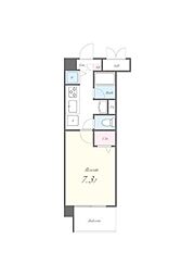 JR総武線 西荻窪駅 徒歩17分の賃貸マンション 3階1Kの間取り
