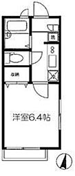 東京メトロ有楽町線 小竹向原駅 徒歩10分の賃貸アパート 2階1Kの間取り