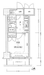 エクセリア荻窪 1Kの間取図画像