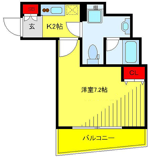 プレール・ドゥーク王子神谷 304｜東京都北区神谷1丁目(賃貸マンション1K・3階・26.27㎡)の写真 その2