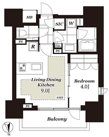 間取り ピアース渋谷 3階/-