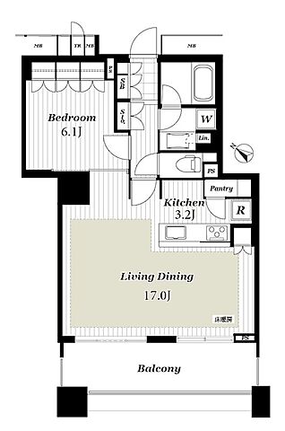 間取り Brillia　Mare　有明　TOWER＆GARDEN 8階/-